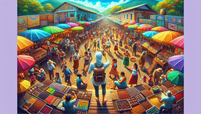 Traveller enjoying chocolate at Shyne Belize Cacao Festival, participating in a cultural workshop.