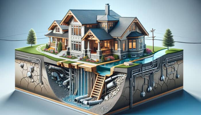 Foundation Drainage Services in West End Vancouver: A West End, Vancouver home with a robust foundation drainage system, preventing water damage and enhancing property value.
