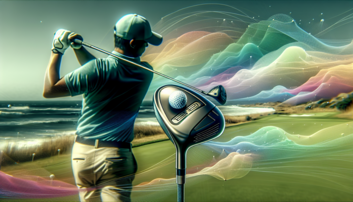 A South African golfer using advanced Callaway and TaylorMade clubs on a coastal course, adjusting for wind.