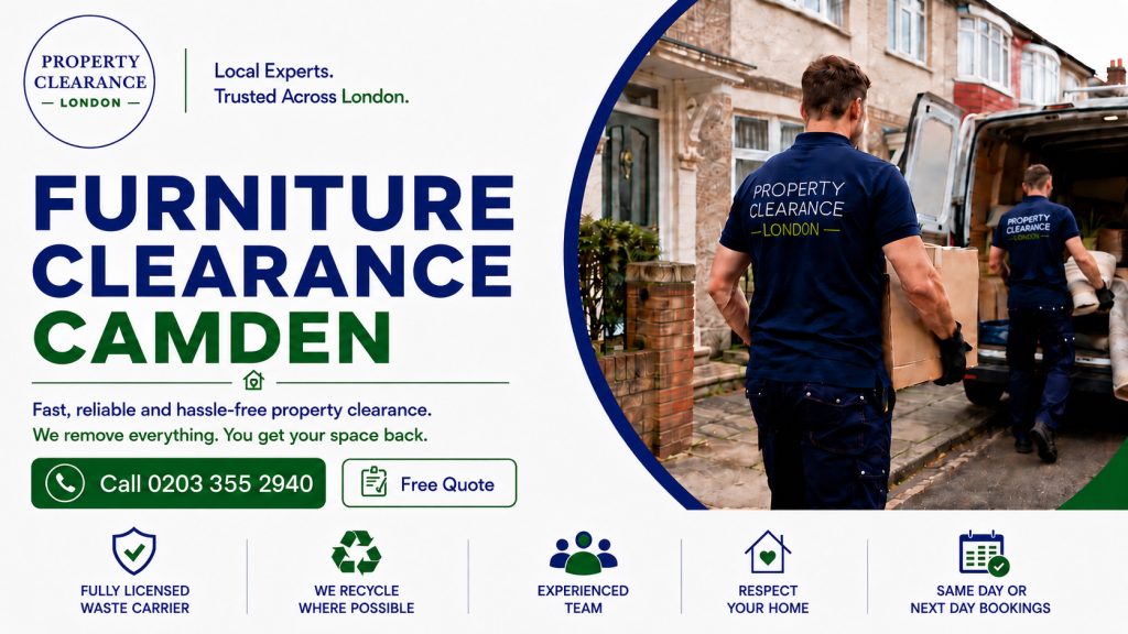 Furniture Removal Services in Camden: Expert Help Available